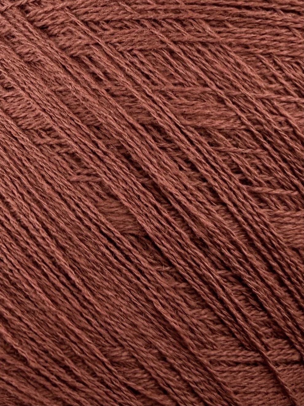Loro Piana Lana Cash Nm 2/18 – Fil 90% Laine Mérinos 10% Cachemire col. Terracotta cuivré chaleureux photo 3